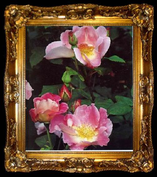 framed  unknow artist Still life floral, all kinds of reality flowers oil painting  352, ta009-2